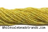 LEMO05 15 inches 4mm round yellow lemon quartz beads