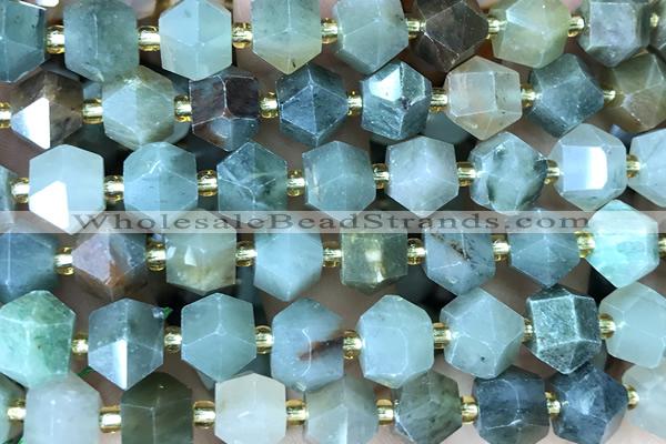 MIXE110 15 inches 10mm faceted jasper gemstone beads