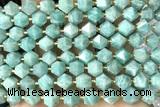 MIXE61 15 inches 10mm faceted amazonite gemstone beads