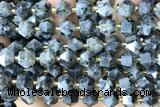 MIXE73 15 inches 10mm faceted black labradorite beads