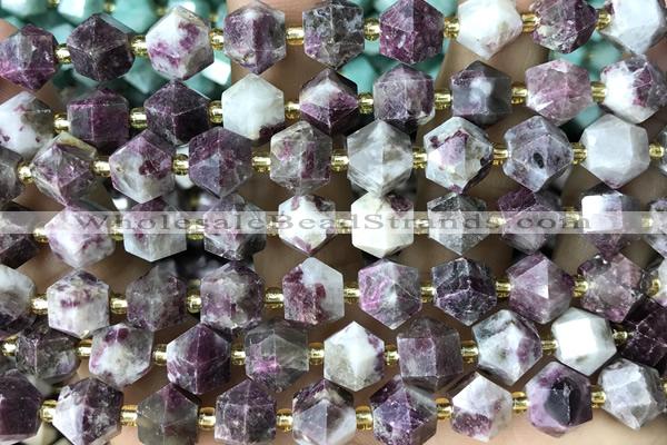 MIXE76 15 inches 10mm faceted tourmaline gemstone beads