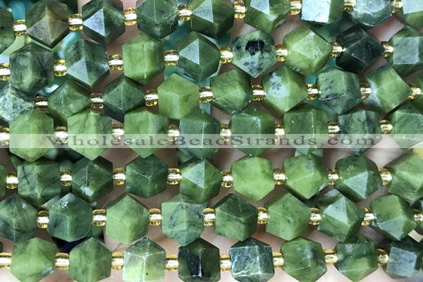 MIXE97 15 inches 10mm faceted jade gemstone beads