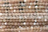 MOON15 15 inches 5mm round moonstone gemstone beads