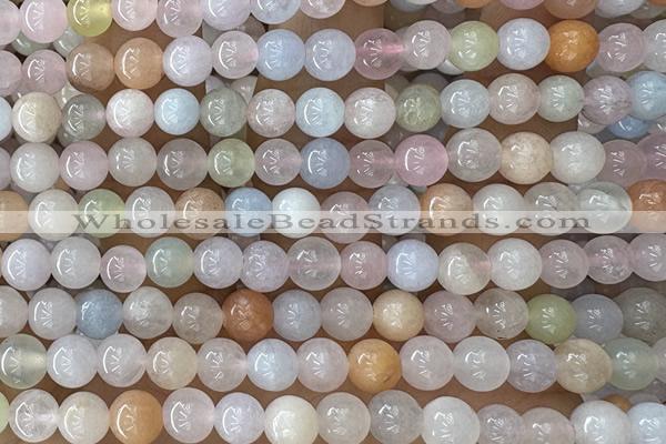 MORG05 15 inches 6mm round morganite gemstone beads