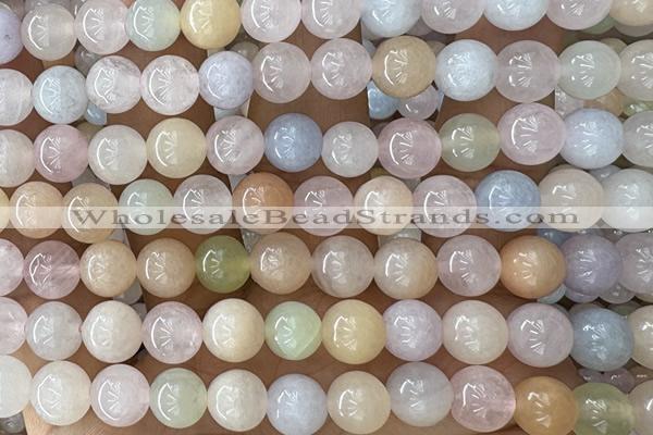 MORG06 15 inches 8mm round morganite gemstone beads