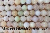 MORG07 15 inches 10mm round morganite gemstone beads