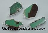 NGC38 25*35mm - 35*45mm freeform australia chrysoprase connectors