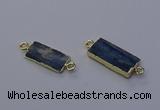 NGC5666 10*20mm - 11*22mm rectangle blue kyanite connectors