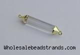 NGC5941 8*40mm tube white crystal connectors wholesale