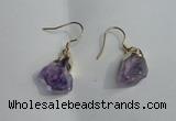 NGE09 13*18mm - 15*20mm nuggets amethyst earrings wholesale