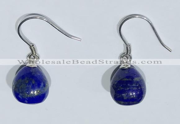 NGE426 10*10mm teardrop lapis lazuli earrings wholesale