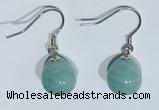 NGE427 10*10mm teardrop amazonite earrings wholesale