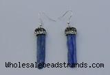 NGE5100 10*35mm - 15*45mm freeform blue kyanite earrings