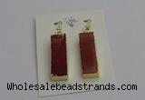 NGE5173 10*28mm - 10*30mm rectangle mookaite earrings