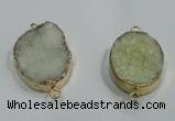 NGP1060 20*30mm - 25*35mm freeform druzy agate beads pendant