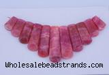 NGP115 Dyed rhodochrosite gemstone pendants set jewelry wholesale