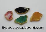 NGP1201 30*40mm - 40*55mm freeform agate gemstone pendants wholesale