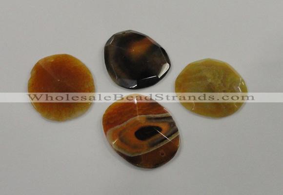 NGP1206 40*45mm - 45*55mm freeform agate gemstone pendants wholesale