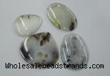 NGP1254 35*45mm - 45*55mm freeform agate gemstone pendants wholesale