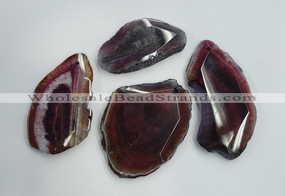 NGP1263 35*50mm - 45*65mm freeform agate gemstone pendants wholesale