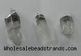 NGP1350 10*35mm - 15*60mm faceted nuggets white crystal pendants