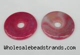 NGP1371 7*50mm - 8*55mm donut agate gemstone pendants