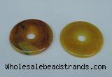 NGP1372 7*50mm - 8*55mm donut agate gemstone pendants