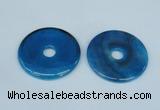 NGP1374 7*50mm - 8*55mm donut agate gemstone pendants