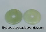 NGP1378 7*50mm - 8*55mm donut flower jade gemstone pendants