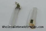 NGP1420 9*50mm - 11*60mm stick white crystal gemstone pendants