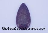 NGP143 2pcs 30*60mm teardrop kunzite gemstone pendants