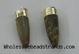 NGP1455 11*35mm - 13*45mm bullet agate gemstone pendants wholesale