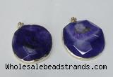 NGP1528 50*55mm - 55*60mm freeform druzy agate pendants