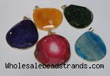 NGP1535 45*55mm - 50*60mm freeform agate gemstone pendants