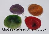 NGP1539 45*55mm - 50*60mm freeform agate gemstone pendants