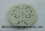 NGP1602 68*70mm Carved natural hetian jade pendants wholesale