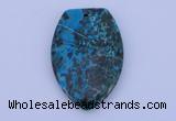 NGP162 2pcs 30*45mm fashion dyed chrysocolla gemstone pendants