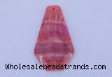 NGP166 2pcs 35*60mm dyed rhodochrosite gemstone pendants