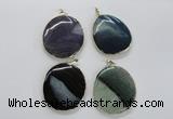 NGP1705 35*45mm - 45*50mm freeform agate gemstone pendants