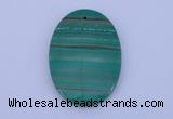 NGP176 2pcs 35*40mm oval synthetic malachite gemstone pendants