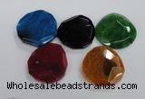 NGP1770 40*45mm - 50*55mm freeform agate gemstone pendants