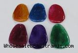 NGP1869 40*52mm - 40*58mm freeform agate gemstone pendants