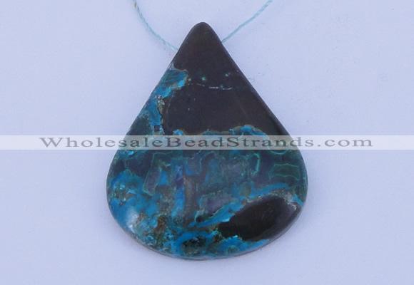 NGP187 30*45mm chrysocolla gemstone pendant jewelry wholesale