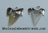 NGP1888 35*45mm - 38*55mm teeth-shaped agate gemstone pendants