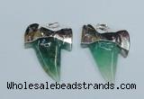 NGP1893 35*45mm - 38*55mm teeth-shaped agate gemstone pendants