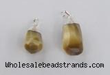 NGP1915 14*30mm - 15*35mm faceted nuggets golden tiger eye pendants