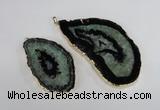 NGP1929 30*55mm - 45*75mm freeform druzy agate gemstone pendants