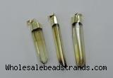 NGP1931 6*50mm - 8*55mm stick lemon quartz pendants wholesale