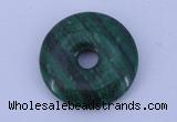 NGP215 5*25mm fashion dyed malachite gemstone donut pendant