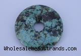 NGP220 7*40mm fashion african turquoise gemstone donut pendant